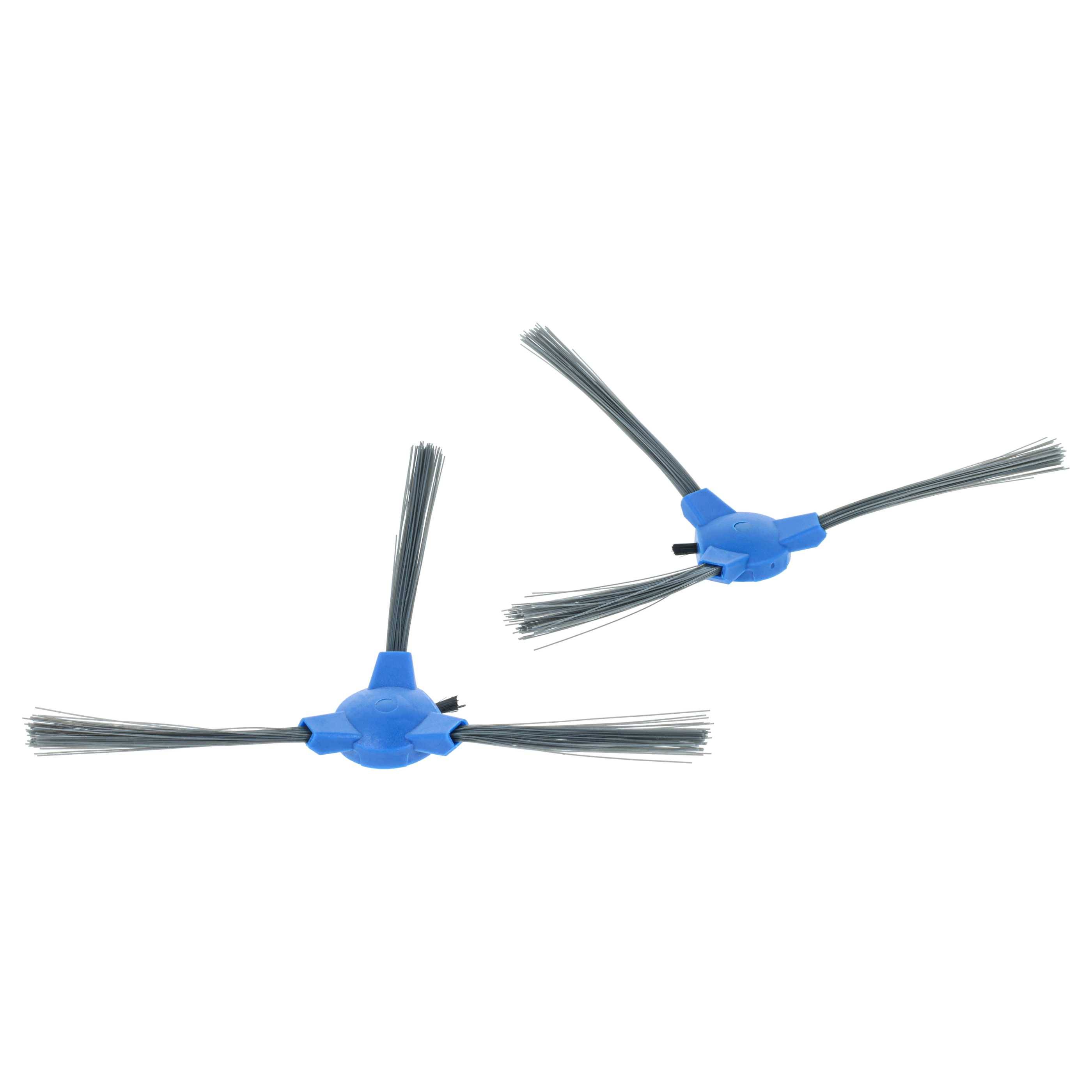 vhbw 2x Seitenbürste kompatibel mit Tesvor X500 | S6, X500Pro, T8, M1 Saugroboter - Reinigungsbürsten Set, schwarz /-0