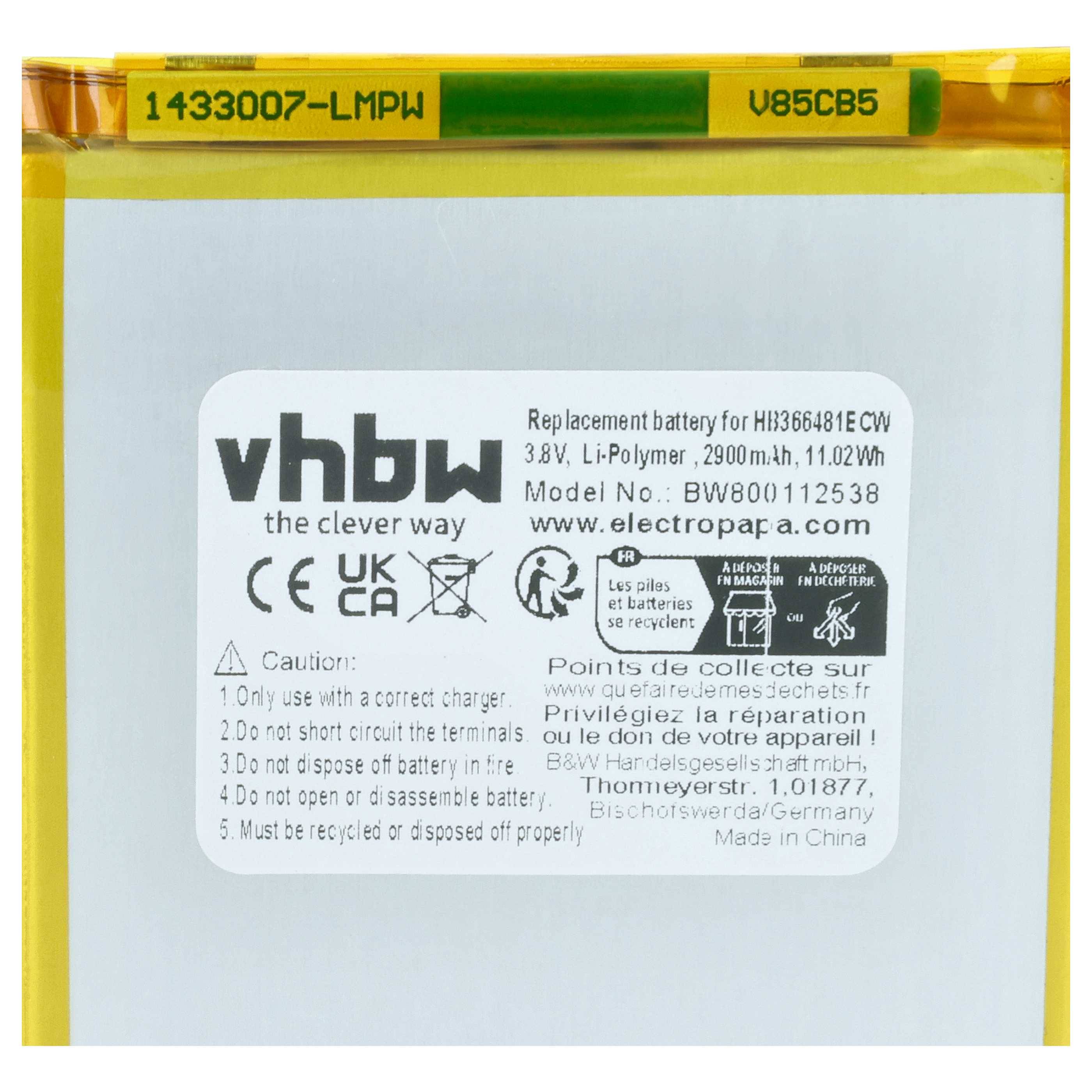 vhbw Akku kompatibel mit Huawei Figo | FIG-LX3, FIG-LX2, FIG-LX1, FIG-LA1, FIG-L22, FIG-L21 Handy Smartphone Telefon-3