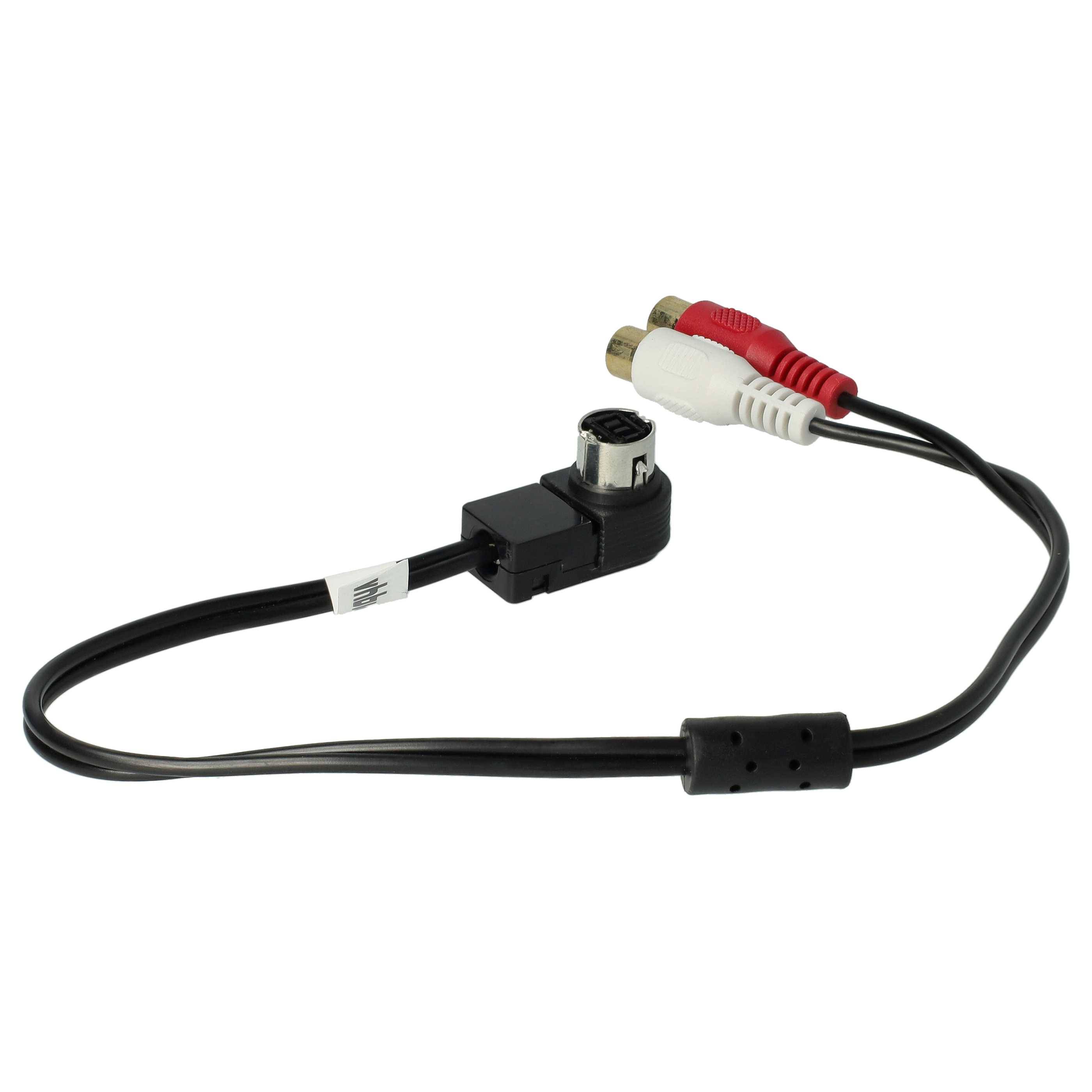 vhbw KFZ Audio Kabel Ersatz für JVC / Alpine KCA-121B für Autoradio | Adapter, 60 cm Schwarz-1