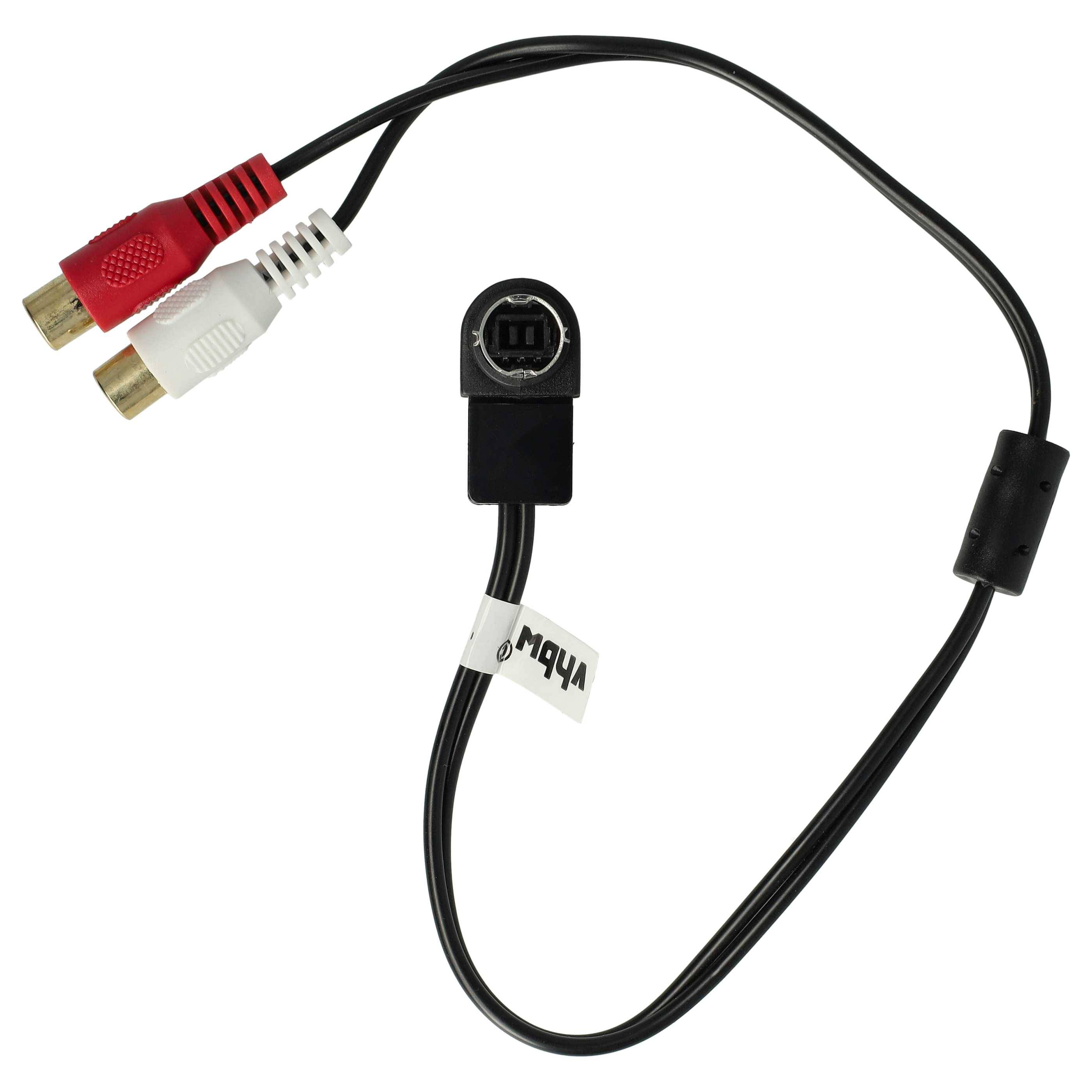 vhbw KFZ Audio Kabel Ersatz für JVC / Alpine KCA-121B für Autoradio | Adapter, 60 cm Schwarz-2