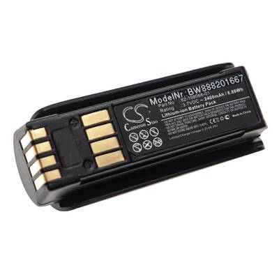 vhbw Akku kompatibel mit Motorola MT2070, MT2090, MT2000 Barcodescanner POS (2400mAh, 3,7V, Li-Ion)
