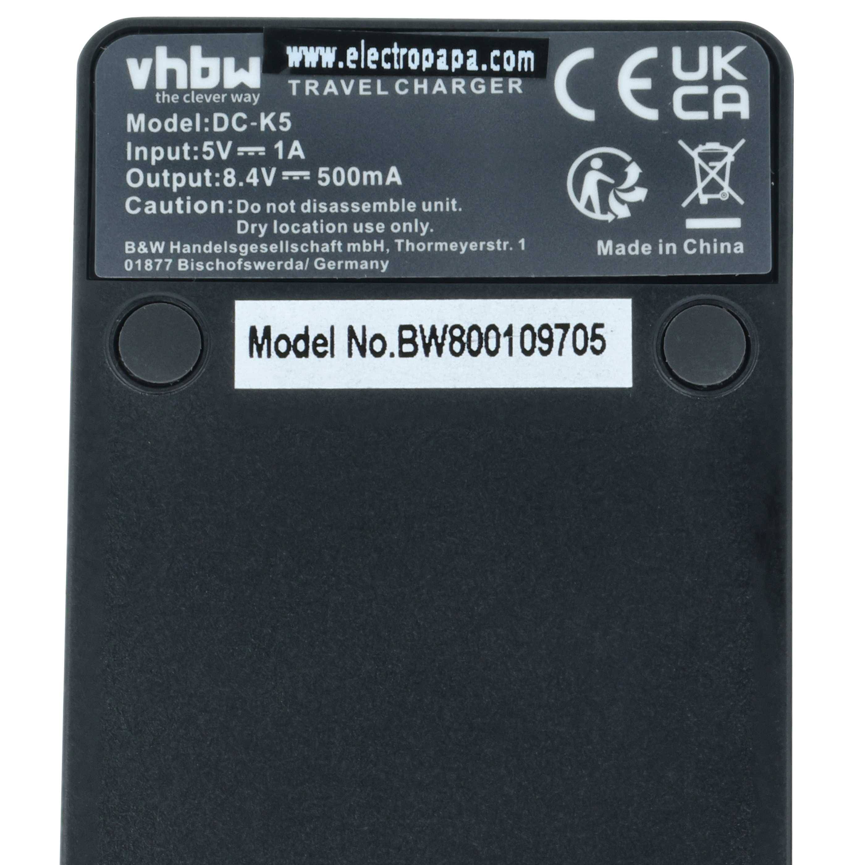 vhbw USB-C Ladegerät kompatibel mit Canon Legria FS46, HF20, FS406, HF100, HF11 HD, HF10 Kamera Camcorder - Ladeschale +-3