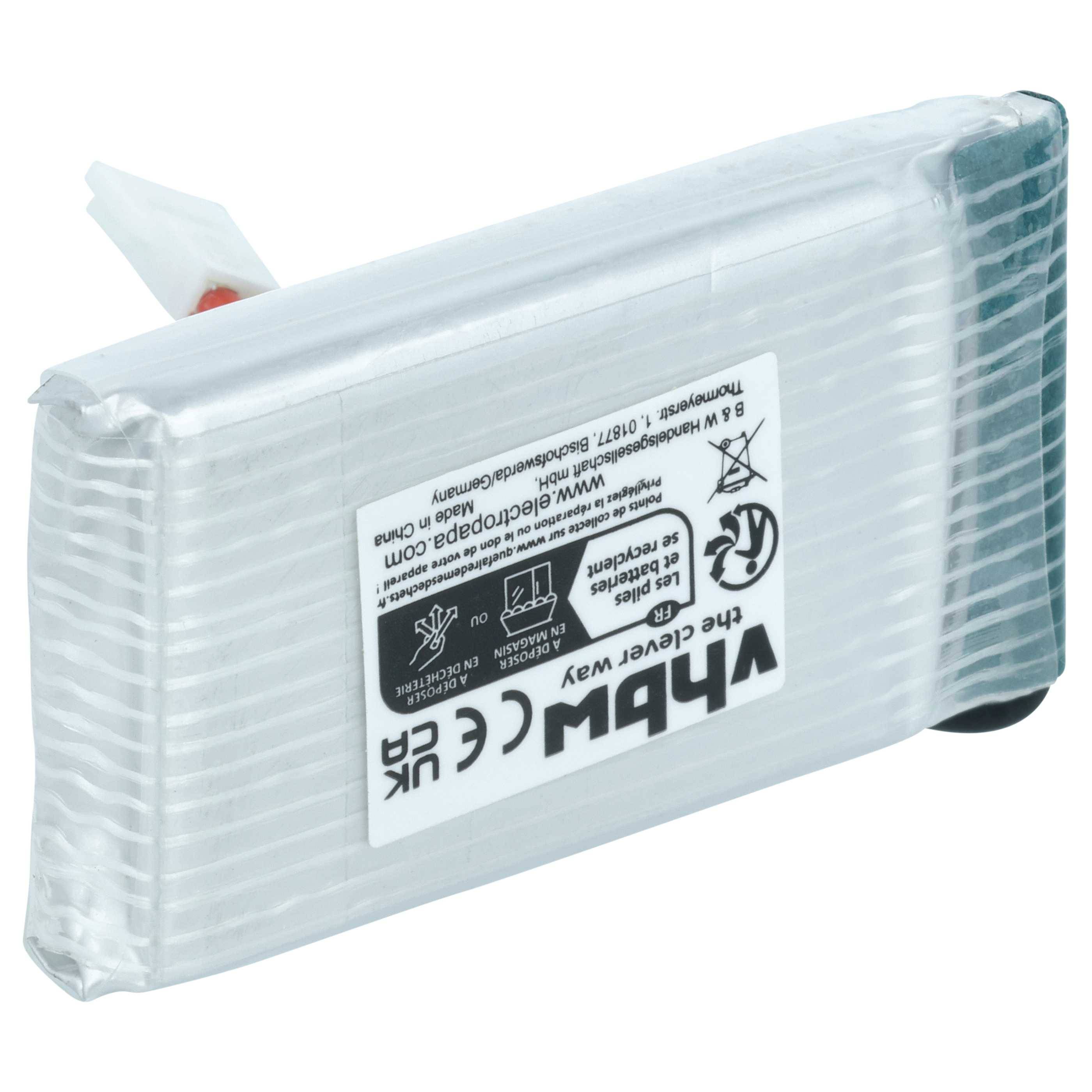 vhbw Akku kompatibel mit Syma Walkera X5C | X5C-1, X5SC, X5SW, QR, X5, X5A Drohne Multicopter Quadrocopter (650 mAh, 3,7-1