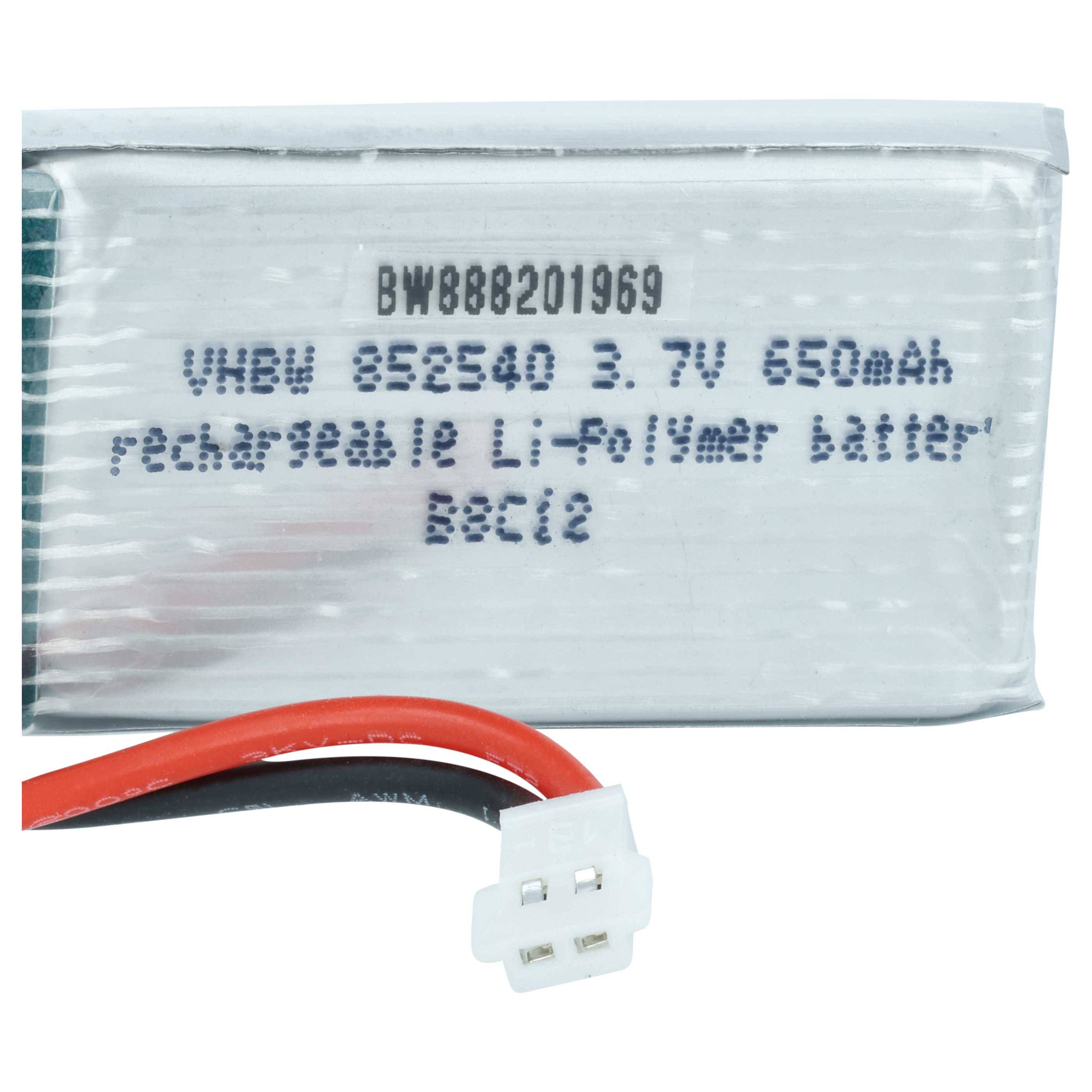 vhbw Akku kompatibel mit Syma Walkera X5C | X5C-1, X5SC, X5SW, QR, X5, X5A Drohne Multicopter Quadrocopter (650 mAh, 3,7-3