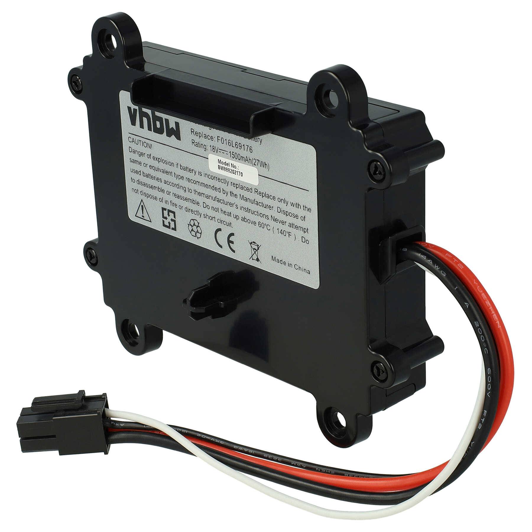 vhbw Akku Ersatz für Bosch F 016 104 898 | F016104898, F016L69176 für Rasenroboter Rasenmäher (1500mAh, 18V, Li-Ion)-0