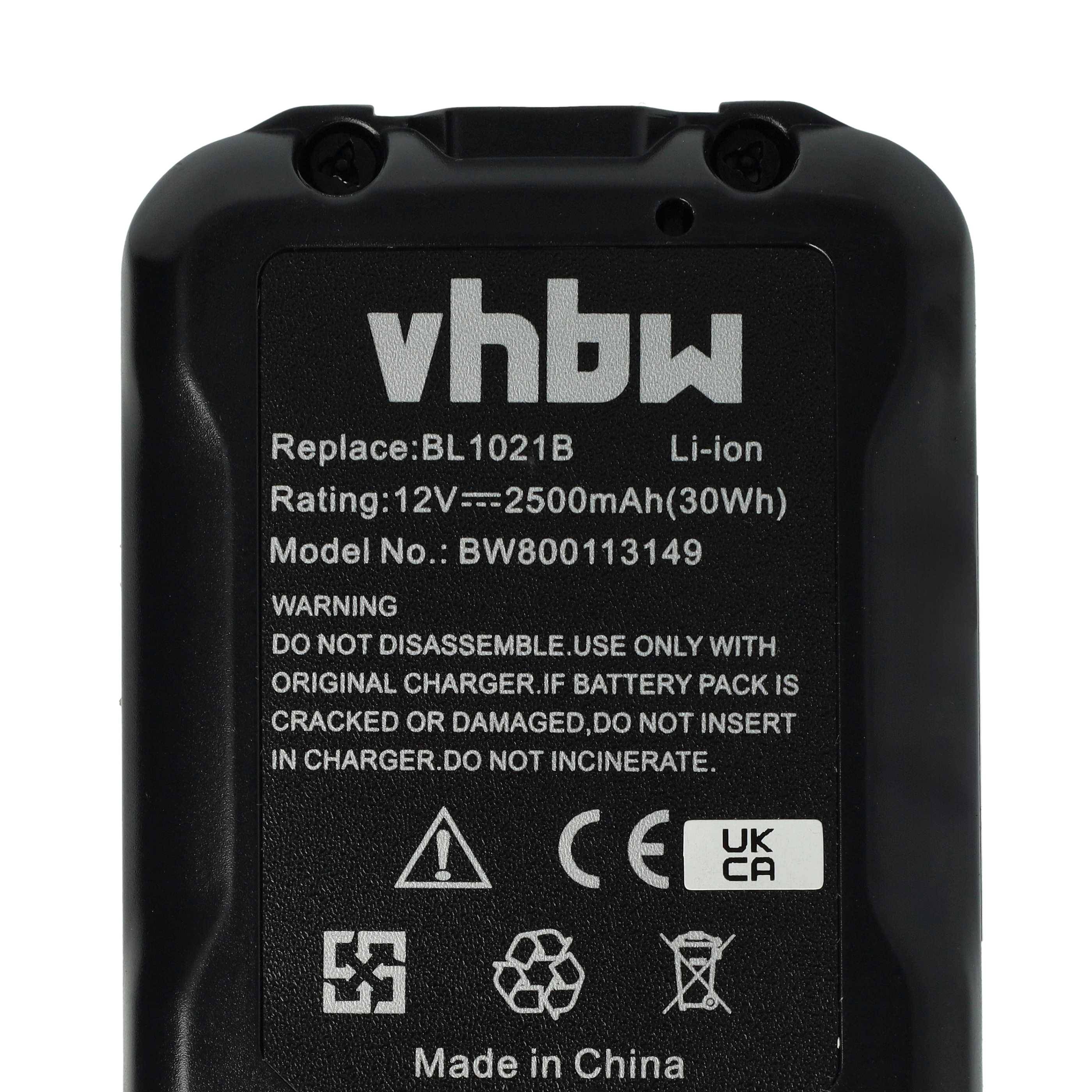 vhbw Akku kompatibel mit Makita TM30DSMJX4 | TM30DSAJ, TM30DZ, TM30DY1JX5, TM30DWYE, TM30DSMJX5 Werkzeug (2500 mAh-4
