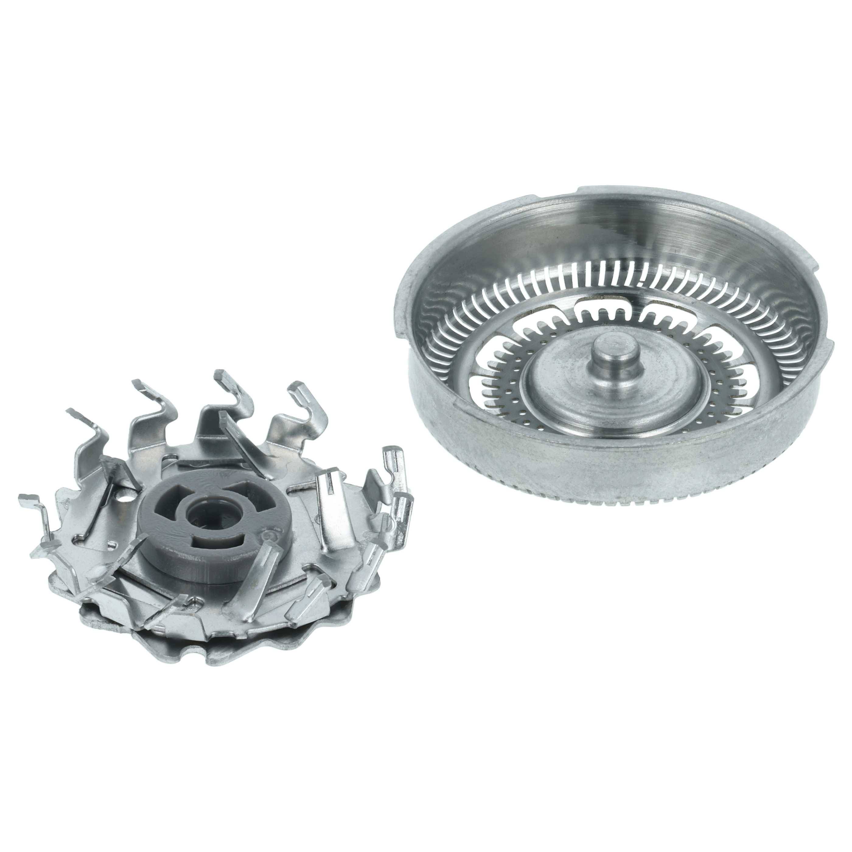 vhbw 3x Ersatz-Scherköpfe kompatibel mit Philips S7730 | S7780, S7xxx, Shaver series 7000 Elektrorasierer, Silber-3
