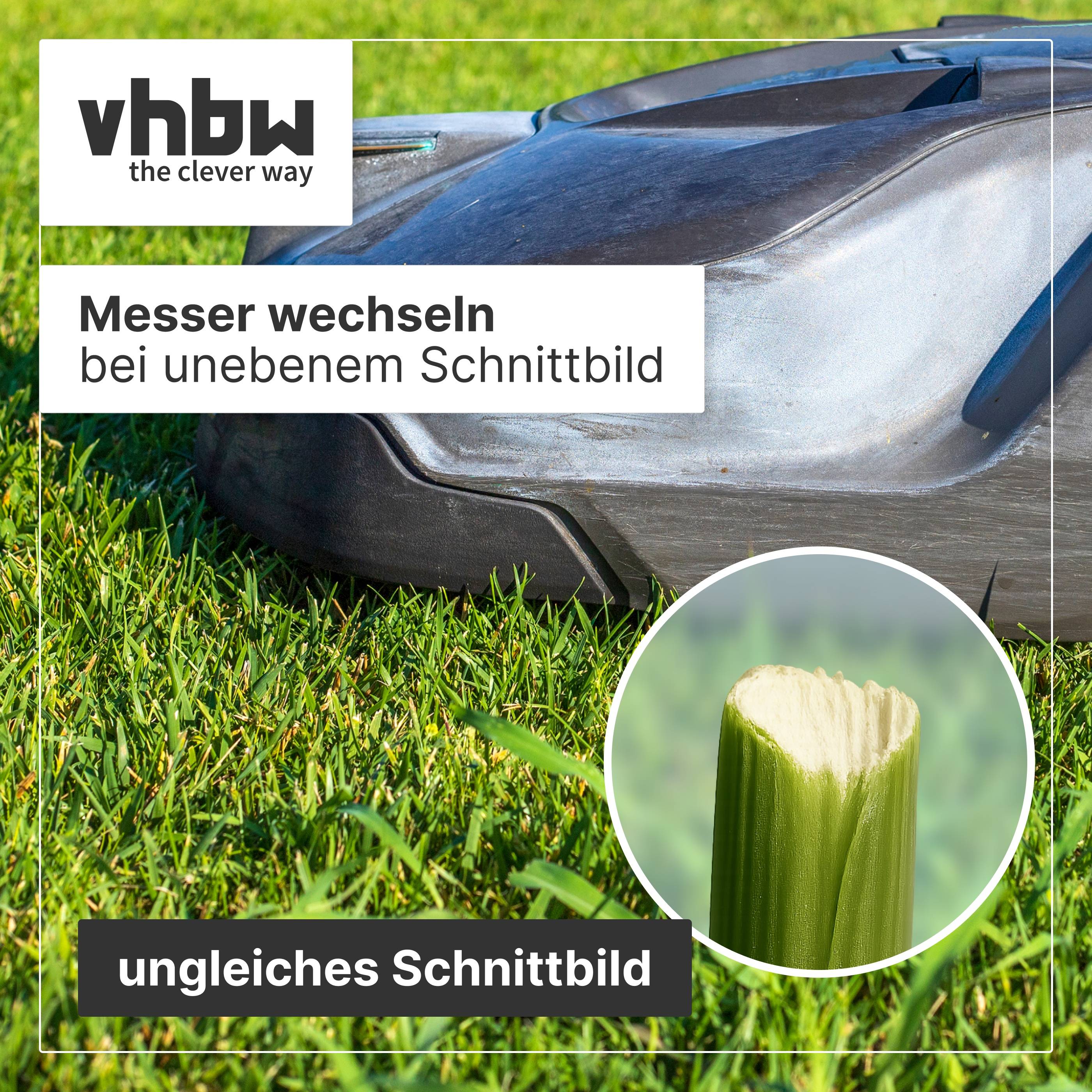 vhbw 30x Ersatz-Messer kompatibel mit Yard Force Classic 500 | Amiro 350, Amiro 400, Amiro 350i Rasenmäher --1