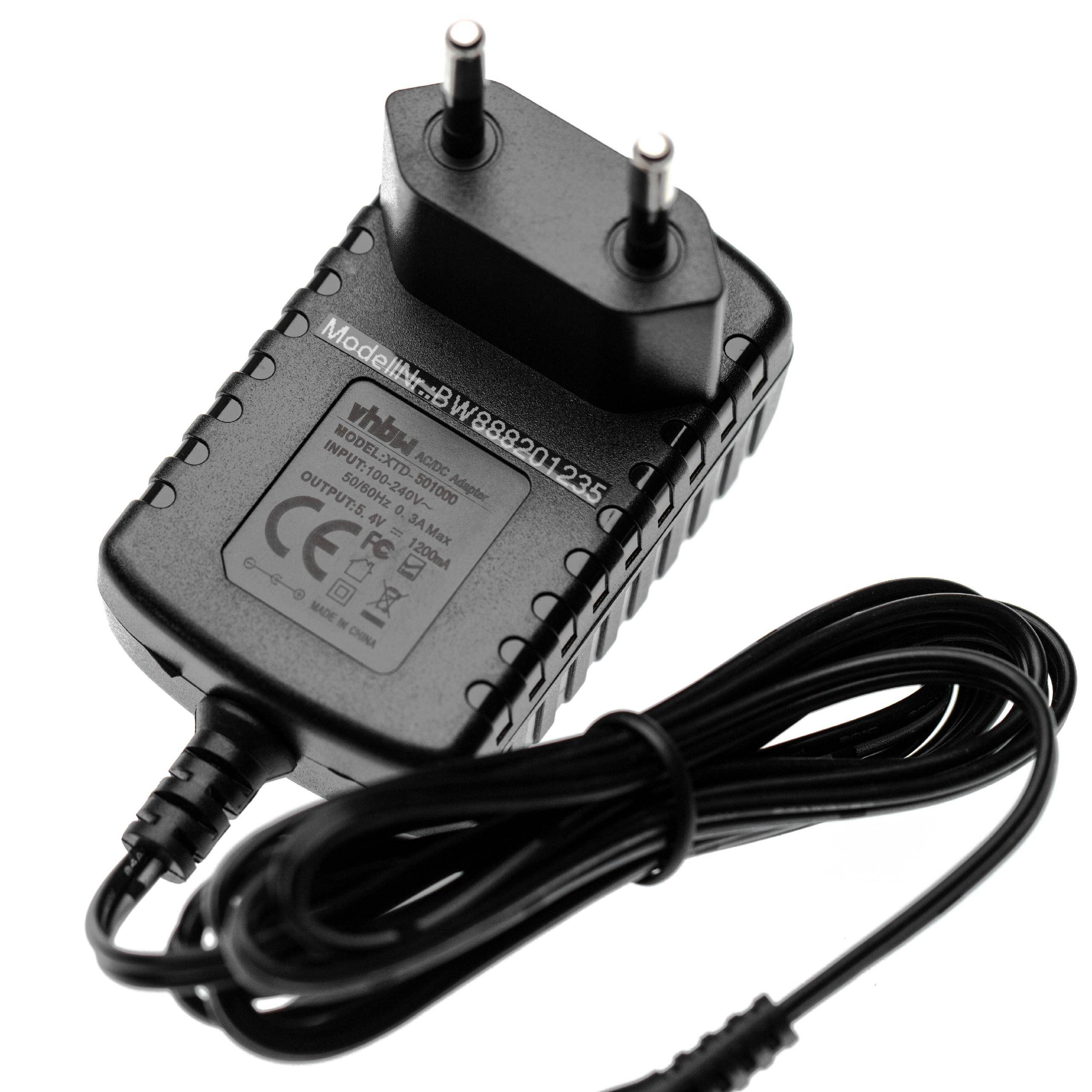 vhbw AC Netzteil kompatibel mit Panasonic ER 1510 | ER 1511, ER 1512, ER 154 Rasierer-3