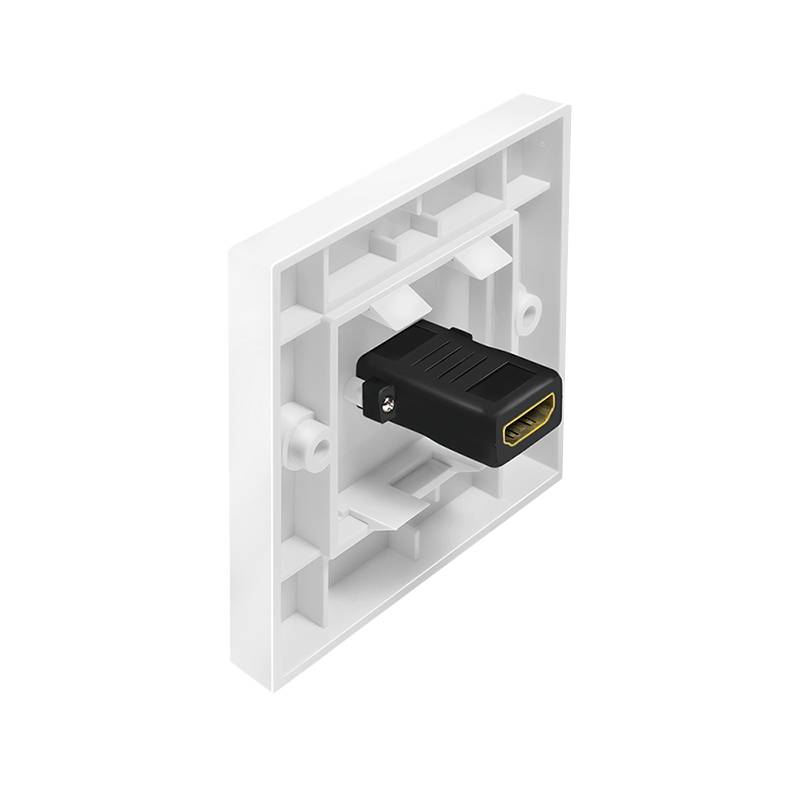 LogiLink HDMI Wanddose mit 1 x HDMI Kupplung Buchse/Buchse, weiß-2