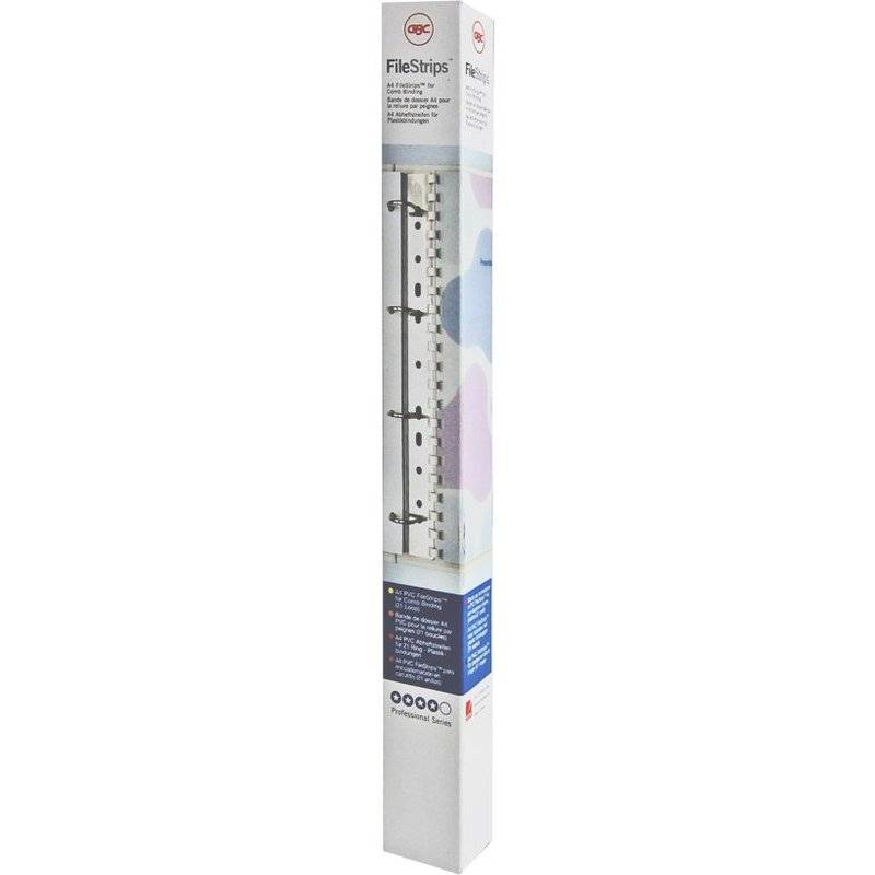 GBC Einhängeheftstreifen Velo/Sure Bind 4400385E PVC 100 St./Pack.-0