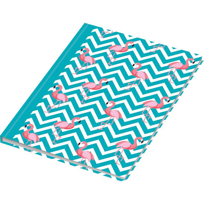 Notizbuch A5 Flamingo blau dotted 96 Blatt