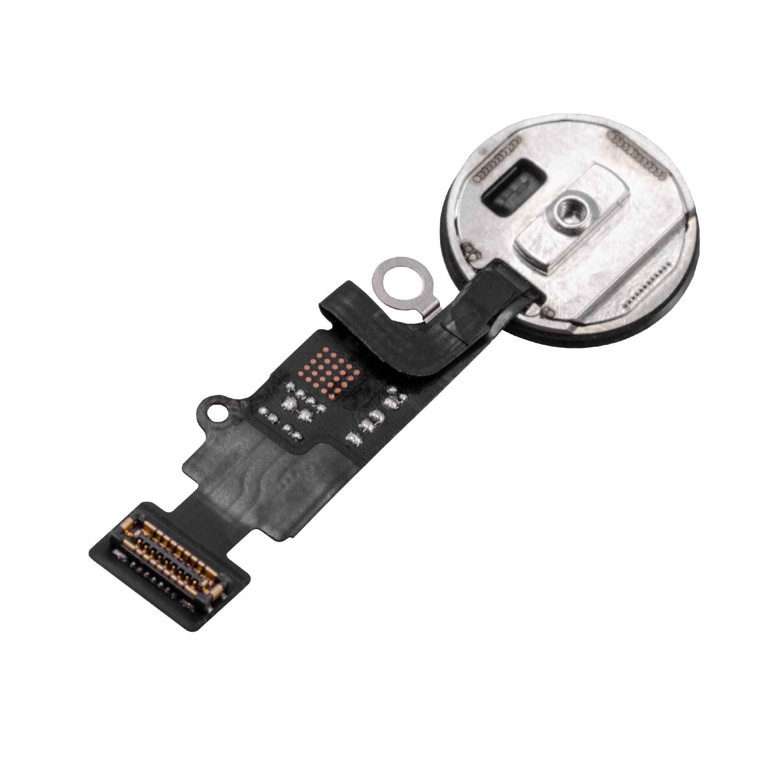 vhbw Home Button kompatibel mit Apple iPhone 7 | 7 Plus Smartphone - Mit Flex-Kabel Schwarz-0