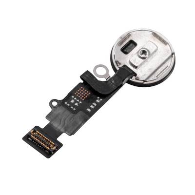 vhbw Home Button kompatibel mit Apple iPhone 7 | 7 Plus Smartphone - Mit Flex-Kabel Schwarz-0