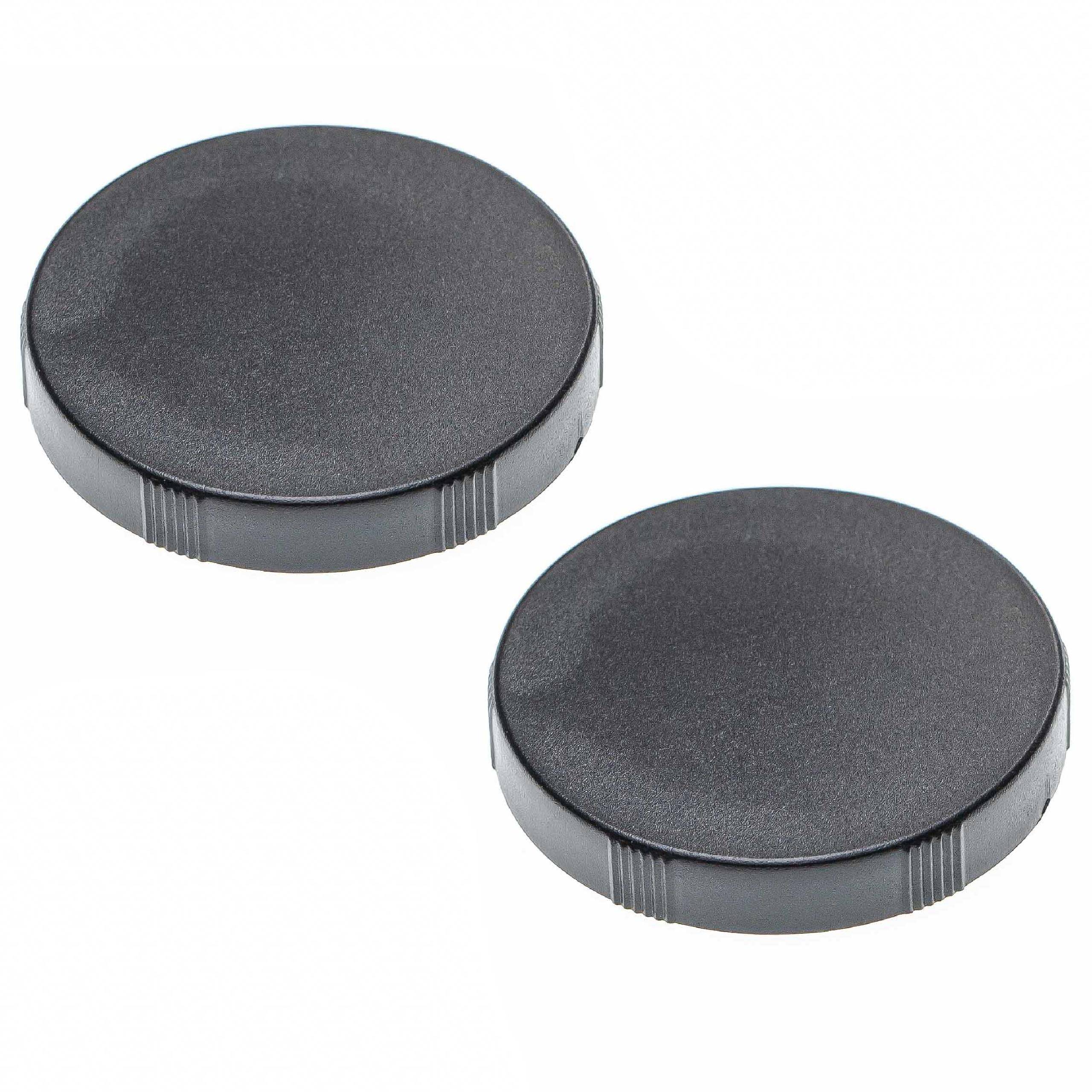 vhbw Objektivdeckel für 45mm Fernglas-Objektiven | Schwarz, Aufsteckbar-1