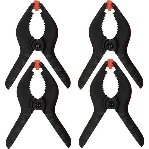 4tlg. Minispannzwingenset Donau Elektronik 19-2S Produktabmessung, Länge: 85 mm Ausladungs-Maße:35 mm