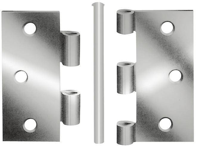 Scharnier stark 75x75 mm Edelstahl VORMANN-0