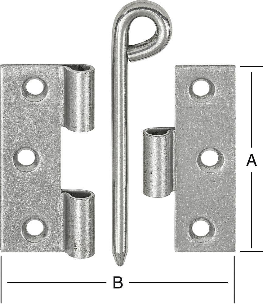 Kulissenscharnier 57/60X60 BL 00057 060RI-0
