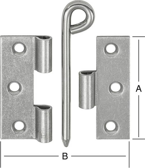 Kulissenscharnier 57/60X60 BL 00057 060RI