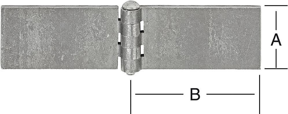 Wagentürscharnier 50X80X5 MM 00012 011-0