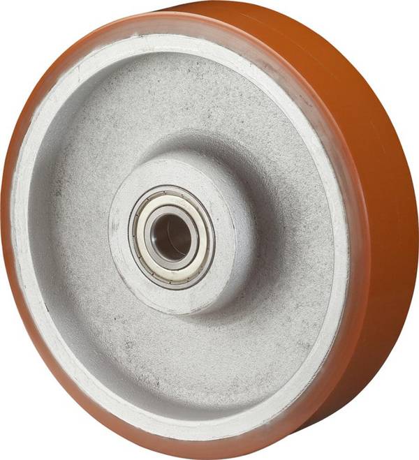 Ersatzrad D.125mm Trgf.550kg Polyurethan/Guss Achs-D.20mm Nabenl.60mm BS ROLLEN