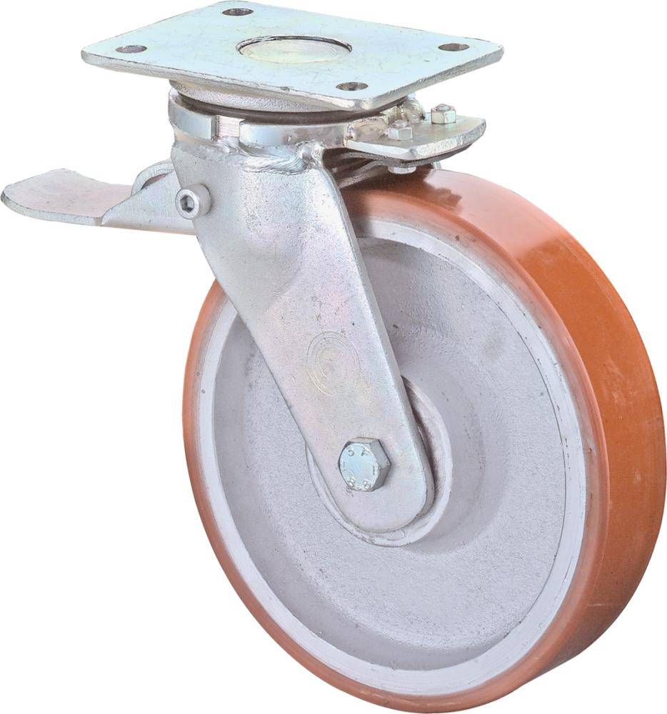 Lenkrolle 250/50mm RR120.B15 Pl.,Poly.Guss,KL,FestRR120.C10.250 BS ROLLEN