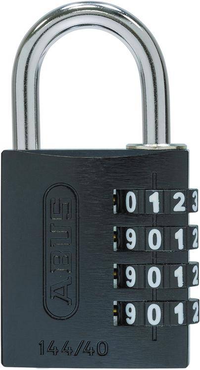 Zahlen-Hangschloss 144/40 schwarz Lock-Tag-0