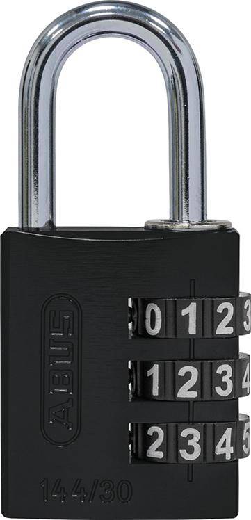 Zahlen-Hangschloss 144/30 schwarz Lock-Tag-0