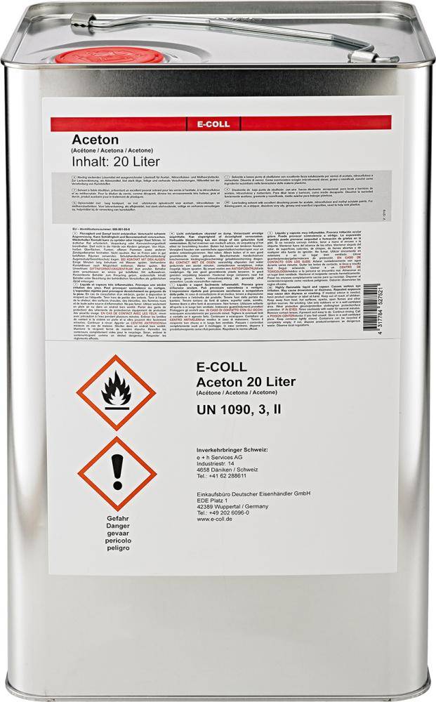 Aceton 20L Kanister E-COLL - Artikel: 7830608051
