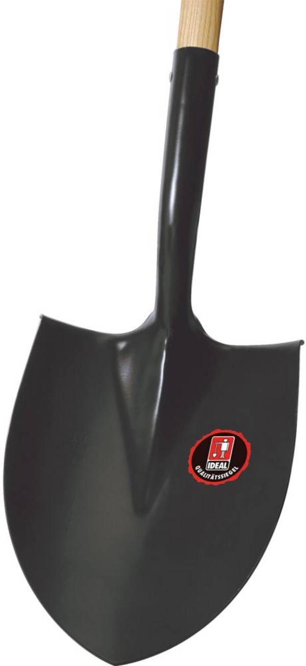 Spatenschaufel schwarz klein Gr.1 m. Stiel Ideal