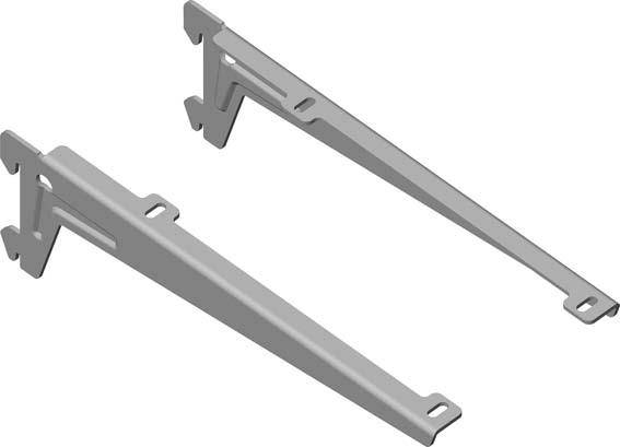 Winkelträger silberfarbig230mm-0