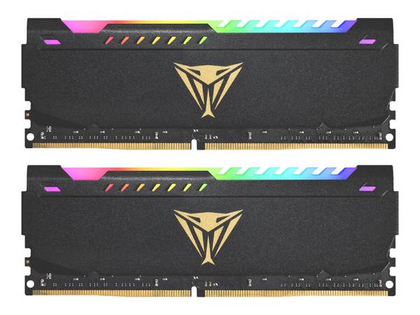 Patriot Extreme Performance Viper Steel RGB - DDR4 - Kit - 16 GB: 2 x 8 GB - DIMM 288-PIN - 3200 MHz / PC4-25600