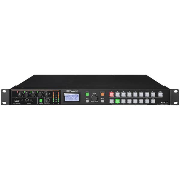 ROLAND XS-62S - 6-Kanal HD Matrix Switcher (4x SDI-In & & 2x HDMI-In | 18-Kanal Audio-Mixer | PTZ-Steuerung | Smart