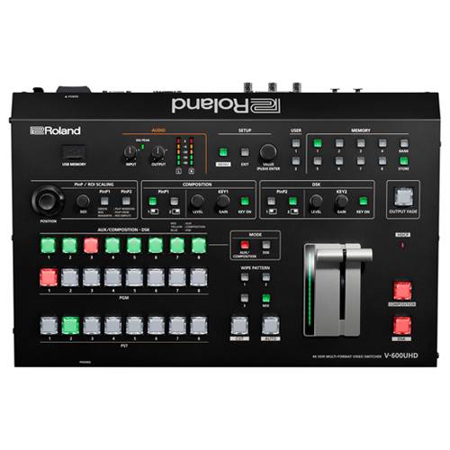 ROLAND V-600UHD - 6-Kanal 4K HDR Multi-Format Video-Switcher (12G-SDI & HDMI | Embedded-Audio | PTZ-Steuerung | Ultra-0
