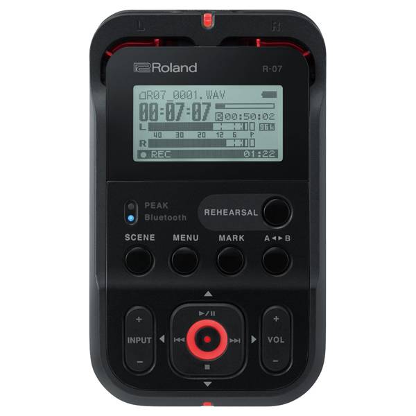 ROLAND R-07 - Portabler Audio-Recorder (MP3/WAV | Dual Recording | Wireless Monitoring | MIC & AUX Eingang |-0