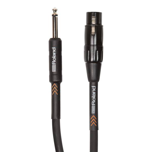 ROLAND RMC-B20-HIZ - Hochohmiges Mikrofonkabel mit hochwertigen Anschlüssen (XLR 3-pol female / Klinkenstecker 6,30mm