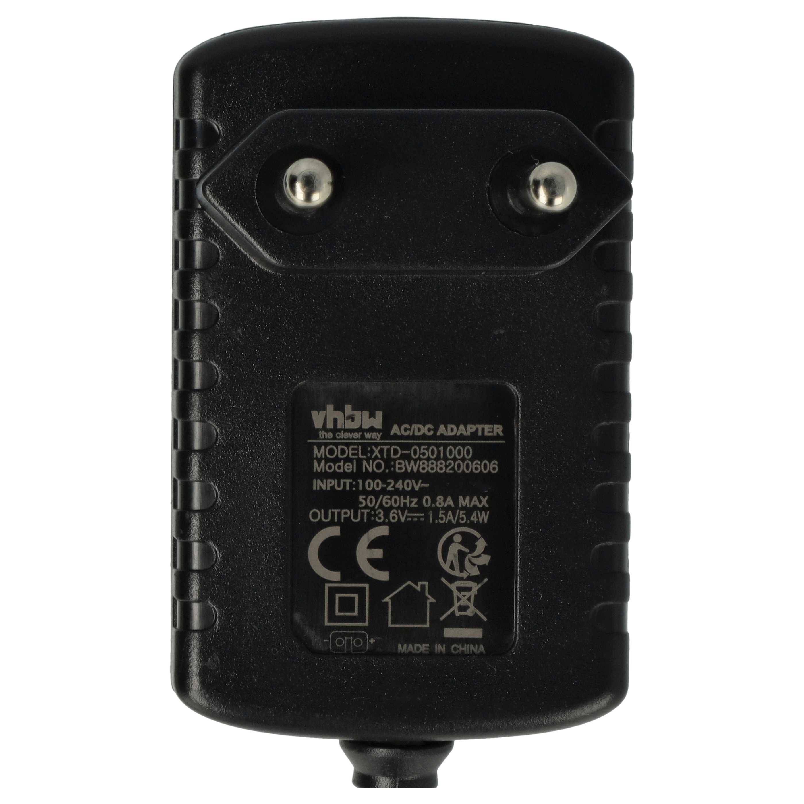 vhbw AC Netzteil kompatibel mit Panasonic ER-161 | ER-1611 Haarschneidemaschine, Haartrimmer-4