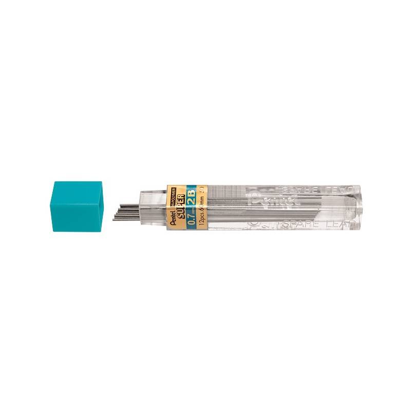 Pentel Druckbleistift-Mine HI-POLYMER SUPER, Härtegrad: 2B-0
