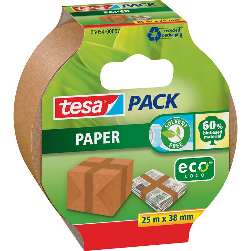 tesapack Verpackungsklebeband STRONG PAPER, 38 mm x 25 m-0