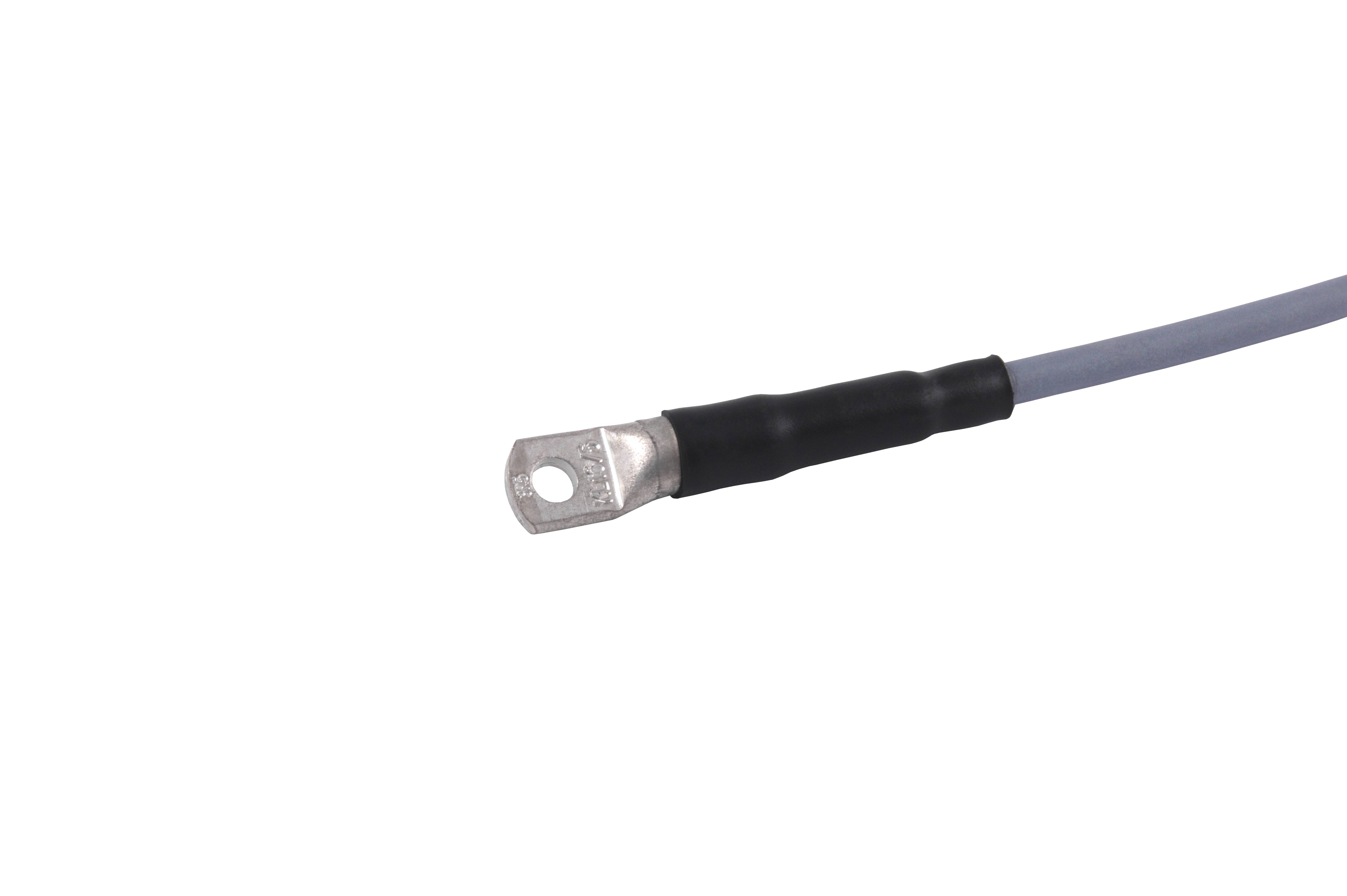 promesstec Pt100 Temperaturfühler mit Rohrkabelschuh / Bohrung M5 / 5m PVC-Leitung / 3-Leiter / Klasse A / -35°C...+85°C-1
