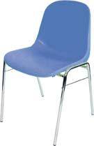 Schalenstuhl BETA chrom/dunkelblau-0