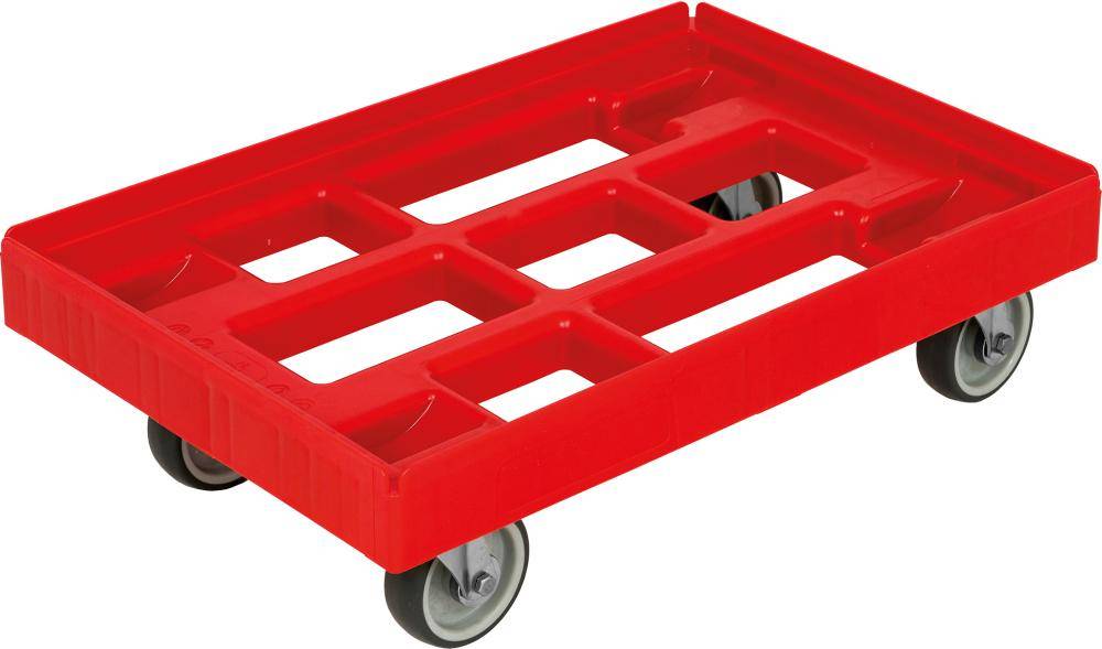 Transportroller B410xT610 mm rot Traglast 300kg-0