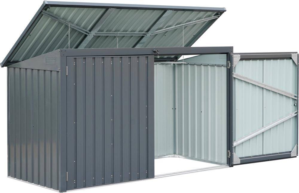 Mülleimer-Garage3 Mülltonne233 x 101 x 113/134 cmBeschaffungsartikel-0
