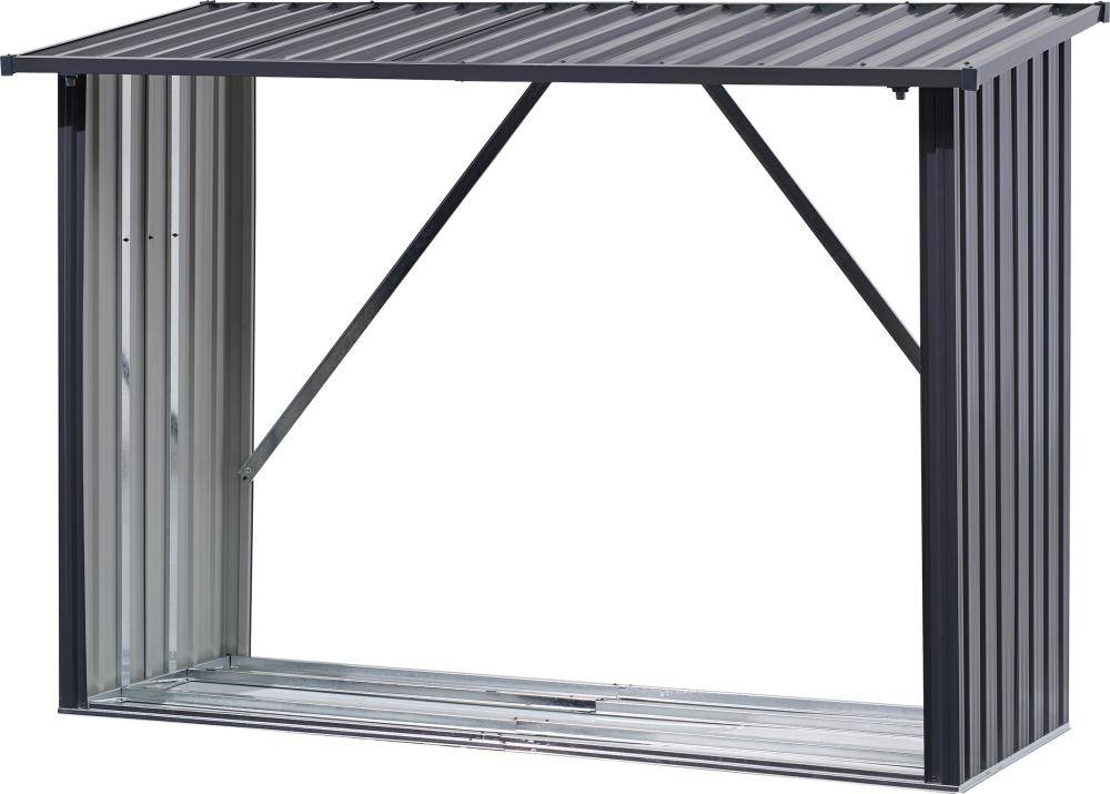 Kaminholzregal XL205 x 75x 142/154 cmverzinkt und lackiertBeschaffungsarti kel-0