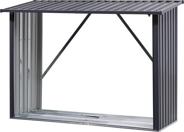 Kaminholzregal XL205 x 75x 142/154 cmverzinkt und lackiertBeschaffungsarti kel