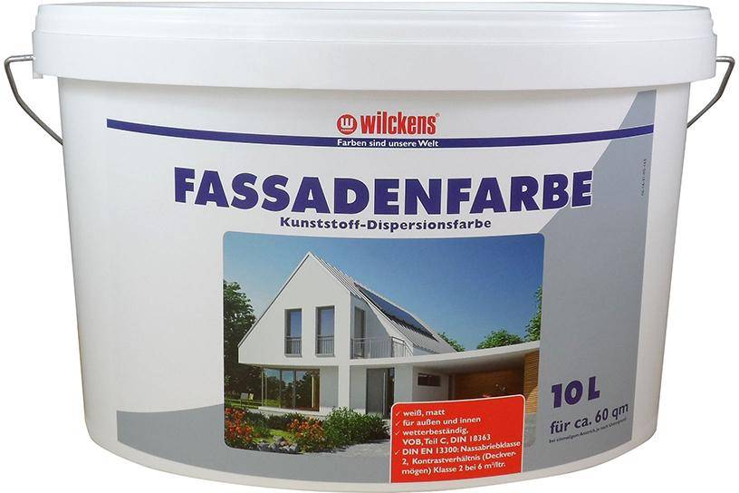 Fassadenfarbe 10 l, weiß-0