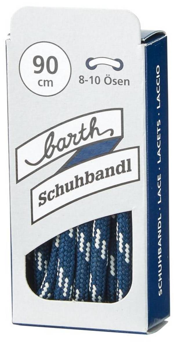 Schnürsenkel, 90 cm, rund, blau-weiß barth Schuhbandl