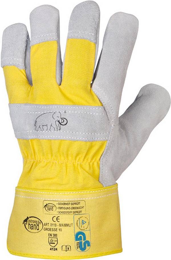 Handsch.Mammut,Rind/Kernspaltleder,Gr.9