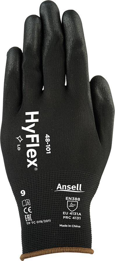 Handschuh HyFlex 48-101,schwarz, Gr.10 Ansell-0