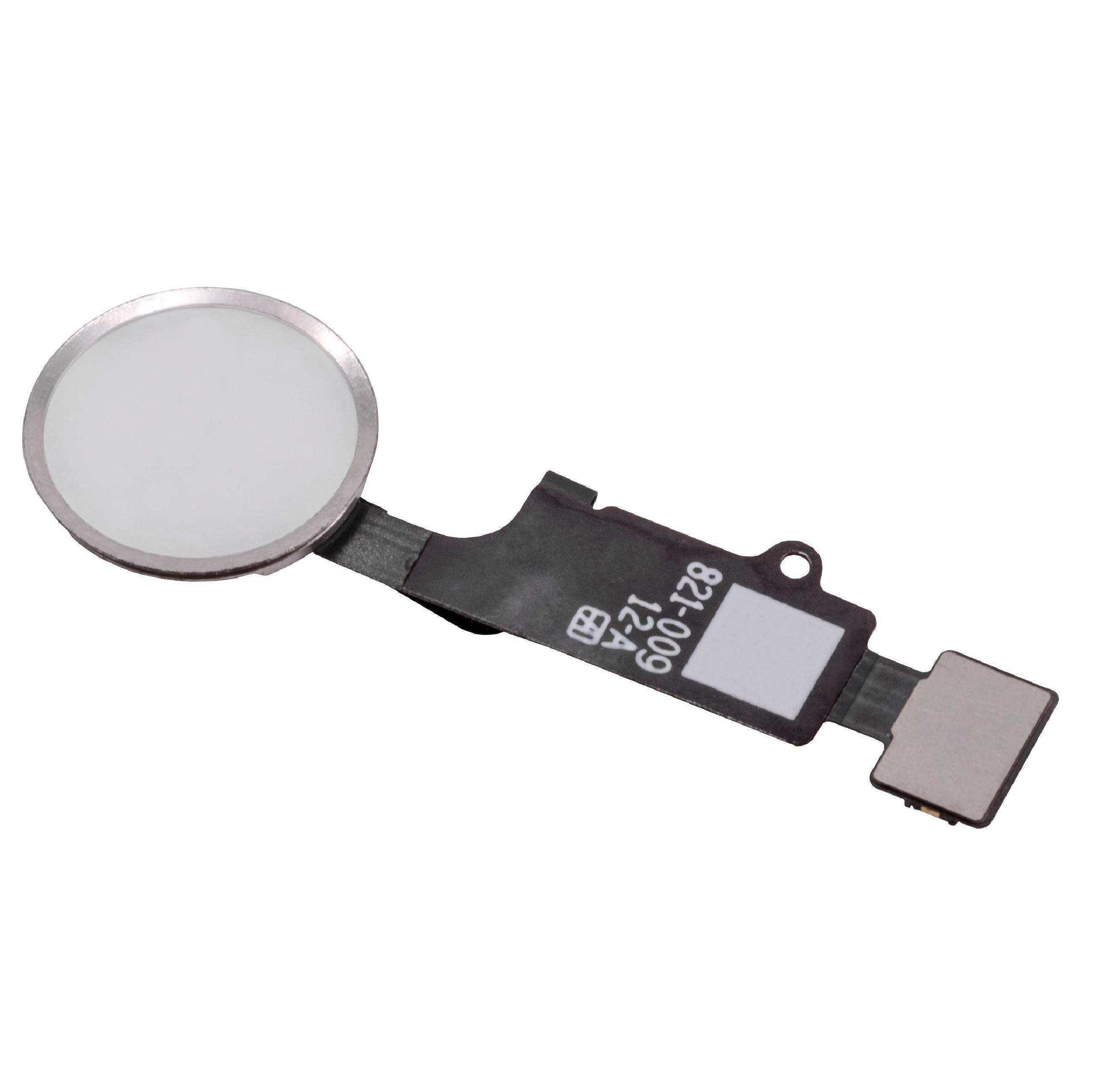 vhbw Home Button Ersatz für Apple 821-00912-A | für Smartphone - Mit Flex-Kabel Weiß-2